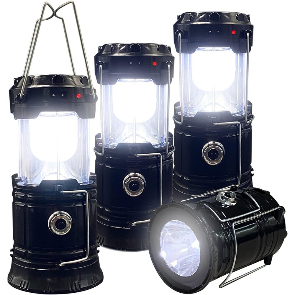 Collapsible Portable LED Camping Lantern Lightweight Waterproof Solar USB Rechar